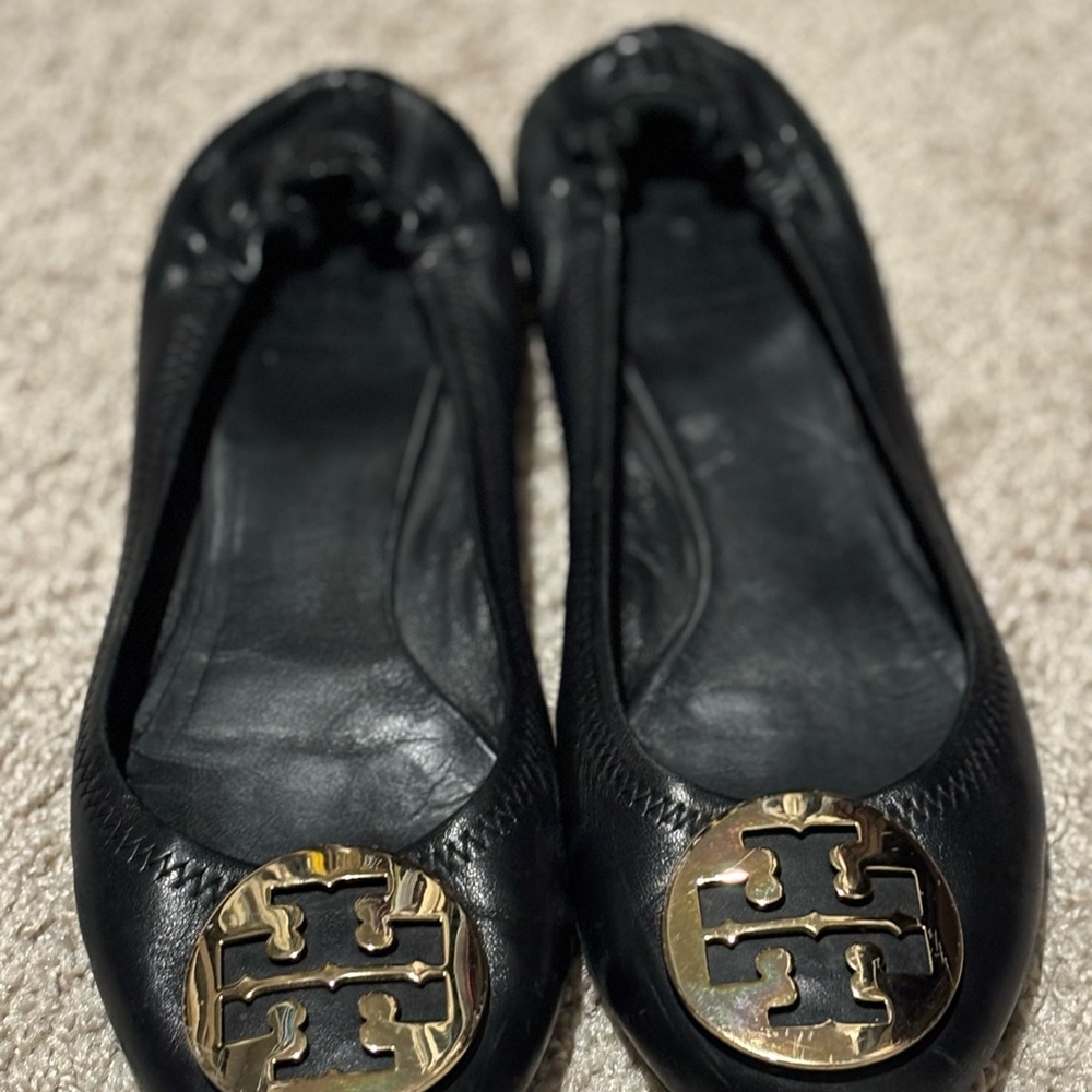Tory Burch Black Ballet Flats